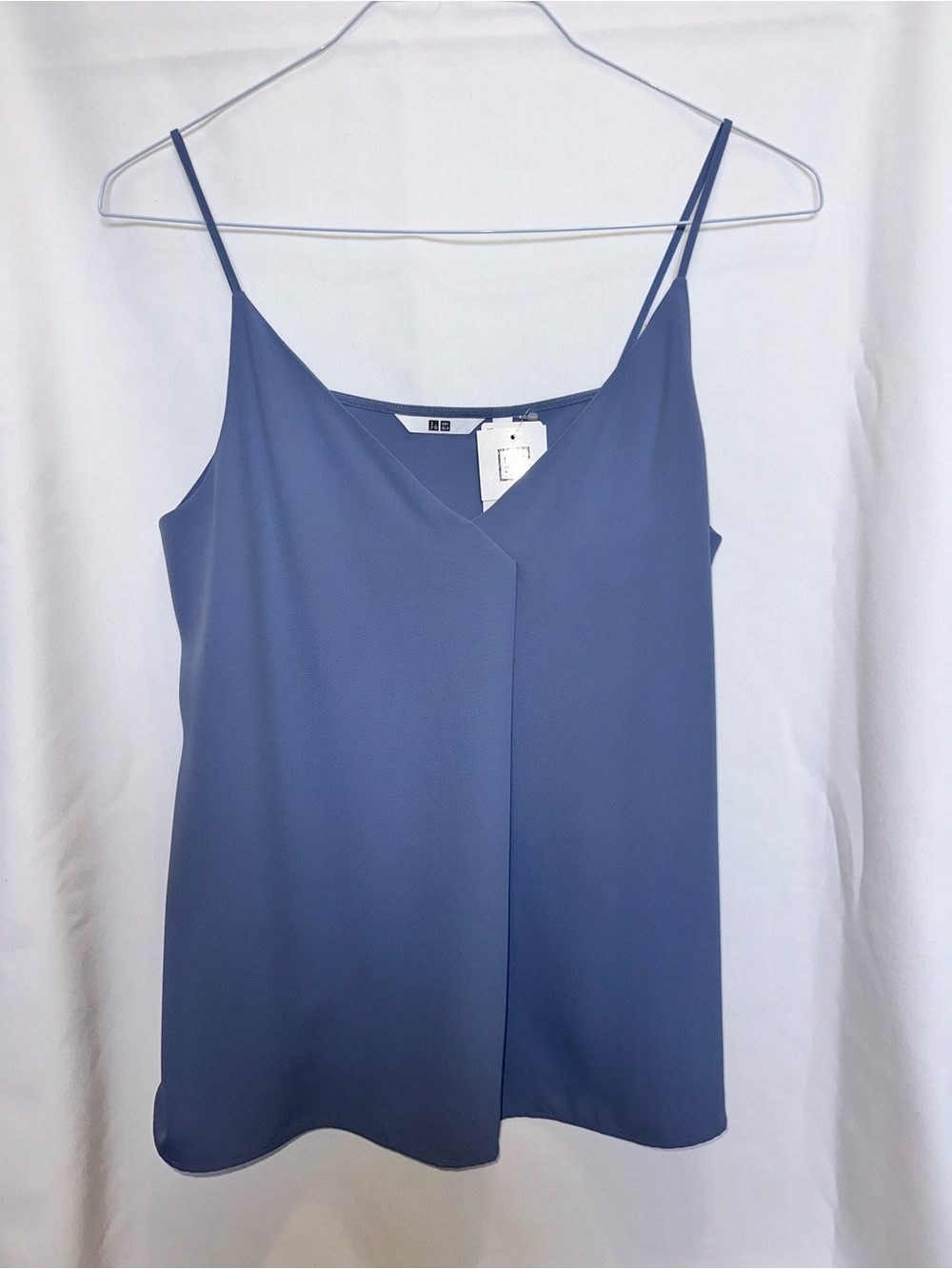 Uniqlo Slate Blue V-Neck Spaghetti Strap Camisole